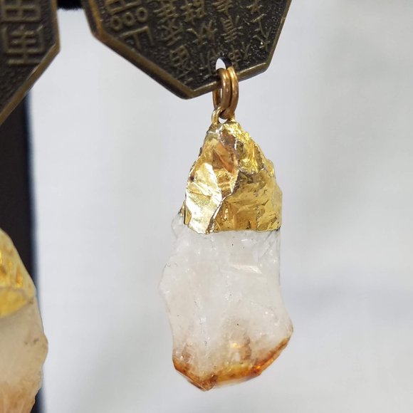 Karen Roache Unique Chinese Good Luck Crystal Clip-on Earrings - Picture 9 of 15